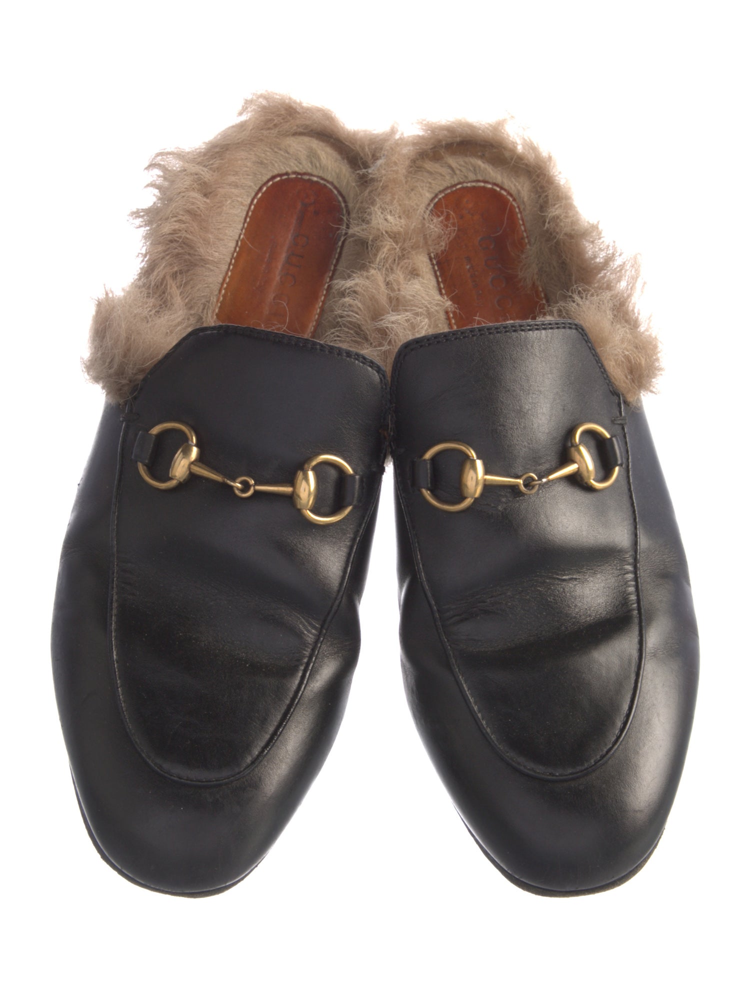 Gucci Princetown Horsebit Accent Mules